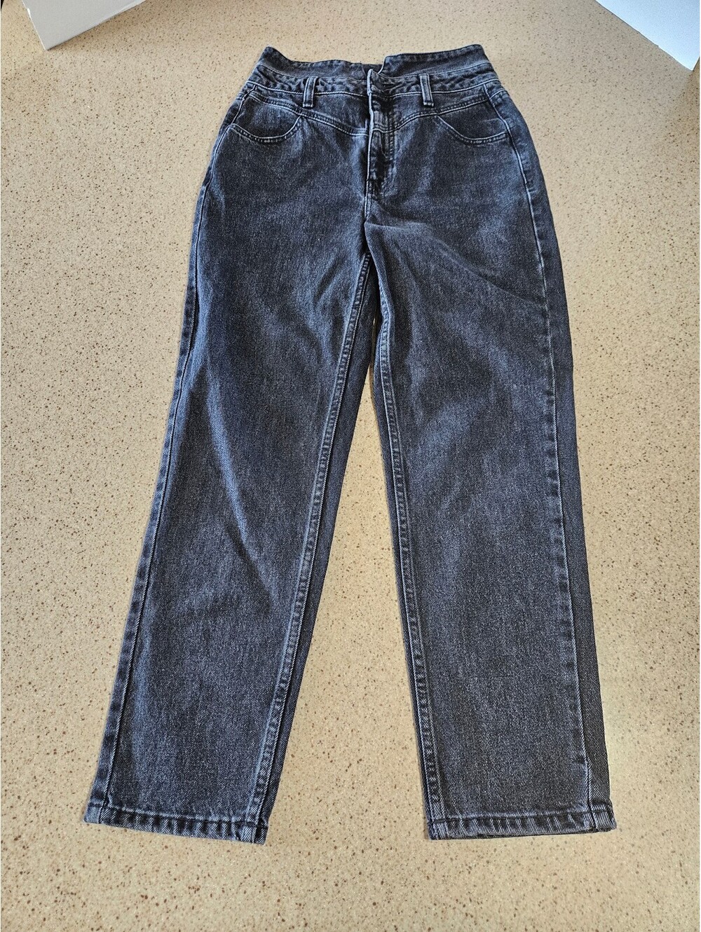Guess black straight leg jeans